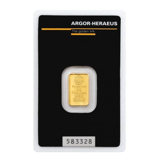 ARGOR-HERAEUS, Investiční zlato 2 g