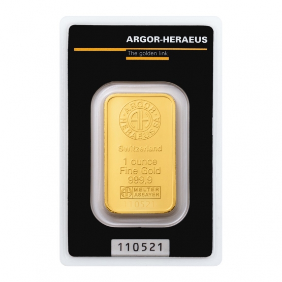 ARGOR-HERAEUS, Investiční zlato unce (1 OZ) 31,10 g